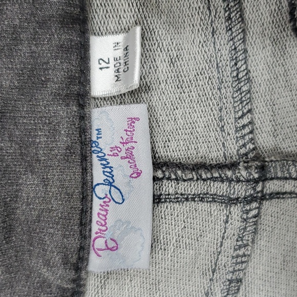 Quacker Factory Dream Jeans women's size 12 x 32L gray stretch bootcut high rise - Picture 12 of 13